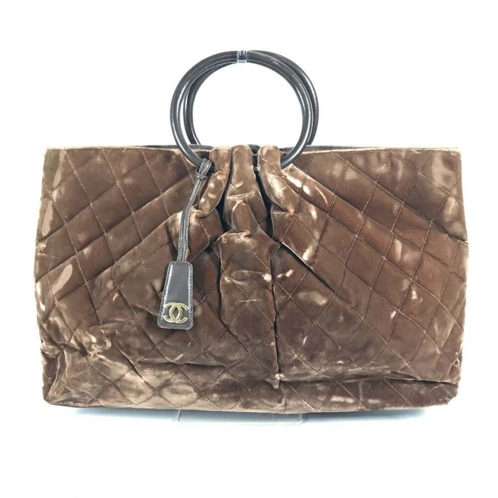 CHANEL Brown Logo Bag